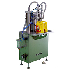 半自動容積雙頭式灌裝機（適用于1－4L，0.5－1L小桶）